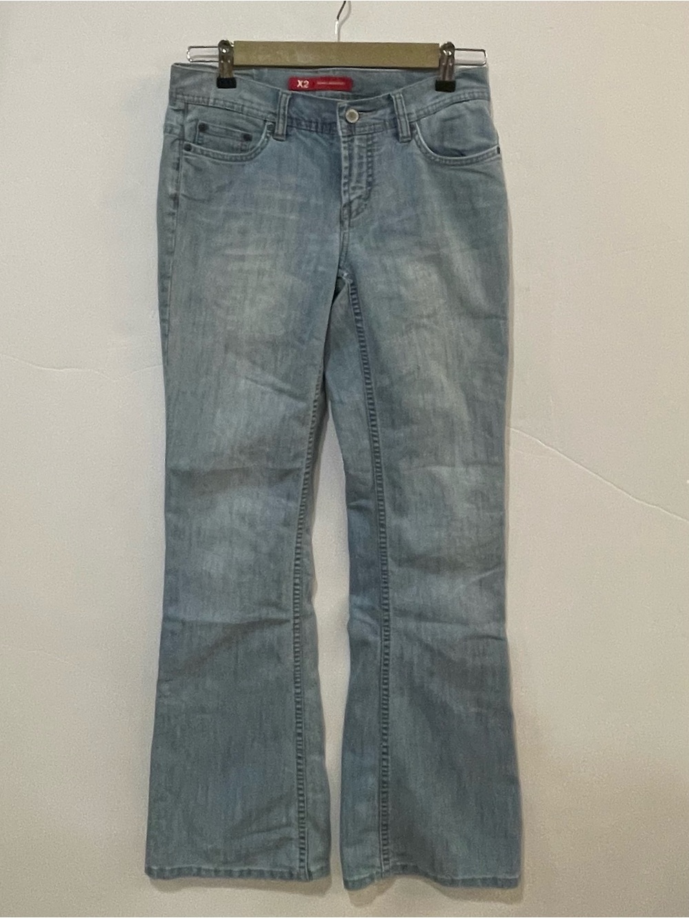 Vintage 90s X2 Denim Laboratory Women’s Size 4 Super Low Rise Flare Jeans